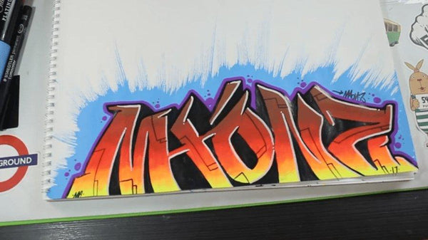 Drawing Graffiti Using Chalk Markers - Chalkola Art Supply