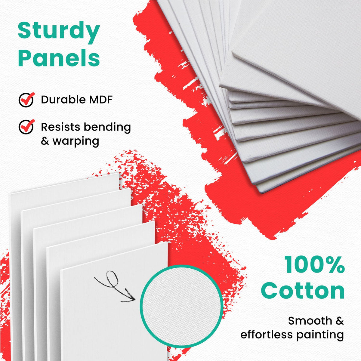 Painting Canvas Panels | 11x14 inch (15 Pack)
