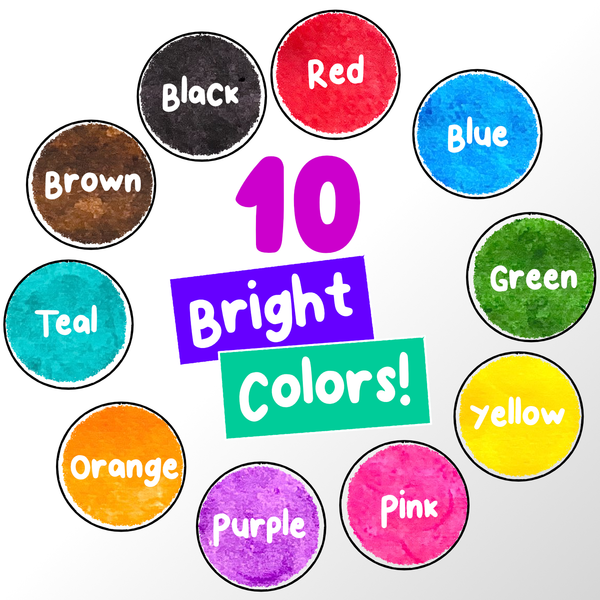 Buy Chalkola 10 Washable Dot Markers for Toddlers with Free