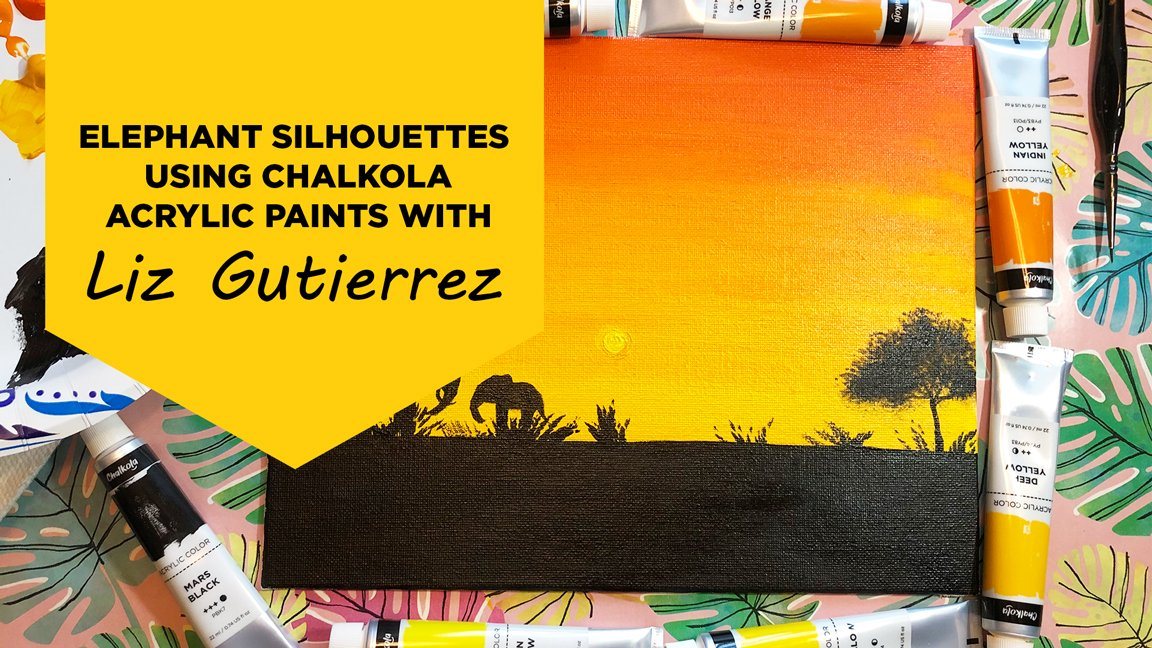 Learn to Paint Silhouettes Using Acrylics with Liz Gutierrez