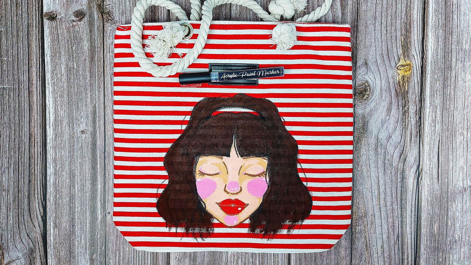 HOW TO: Customize Your Canvas Bag Using Acrylic Paint Pens