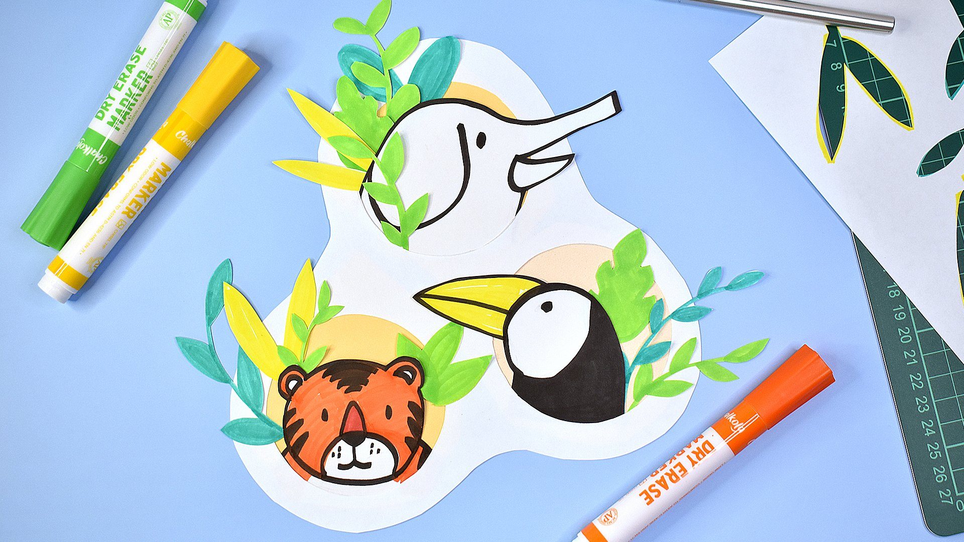 ARTIVITY: DIY Animal Cutouts with Dry Erase Markers