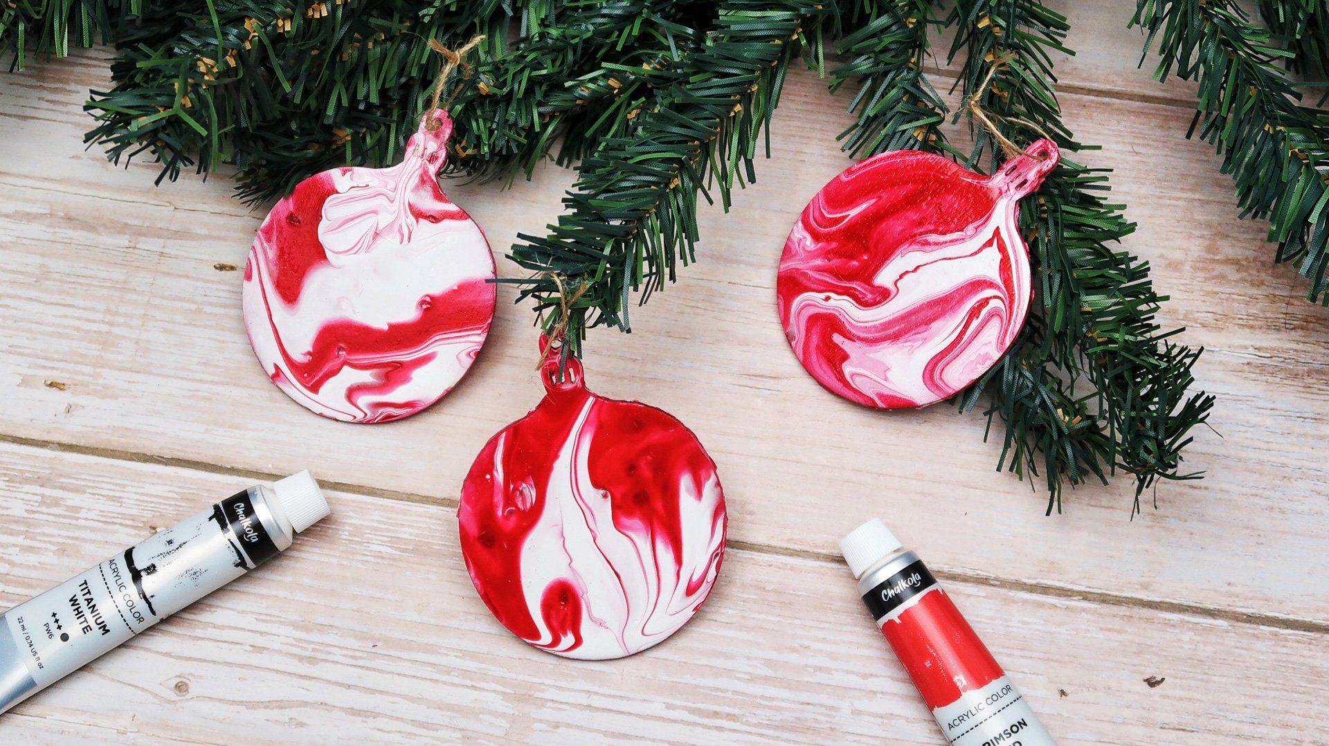 Design Ornaments by Acrylic Pouring | Chalkola Art Supply