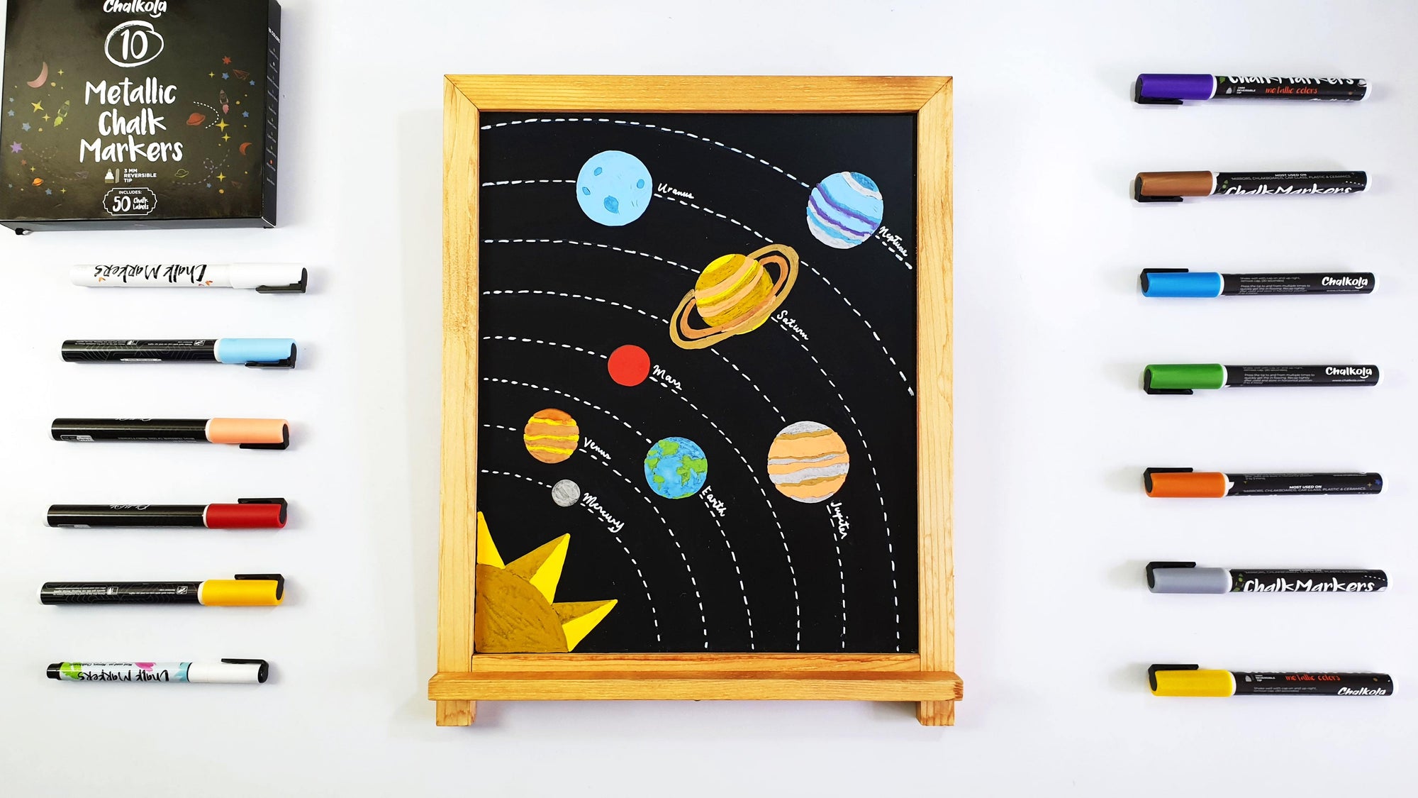 ARTIVITY: Draw the Solar System with Chalk Markers