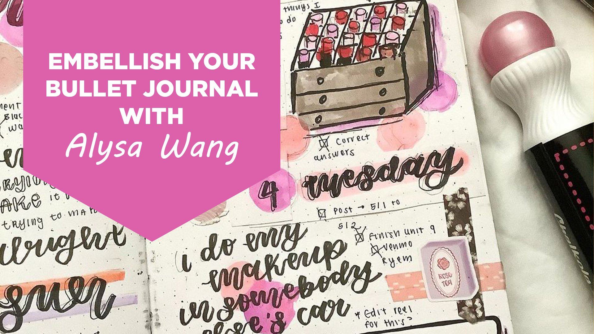 Design Your Bullet Journal Using Chalkola Art Supplies with Alysa Wang