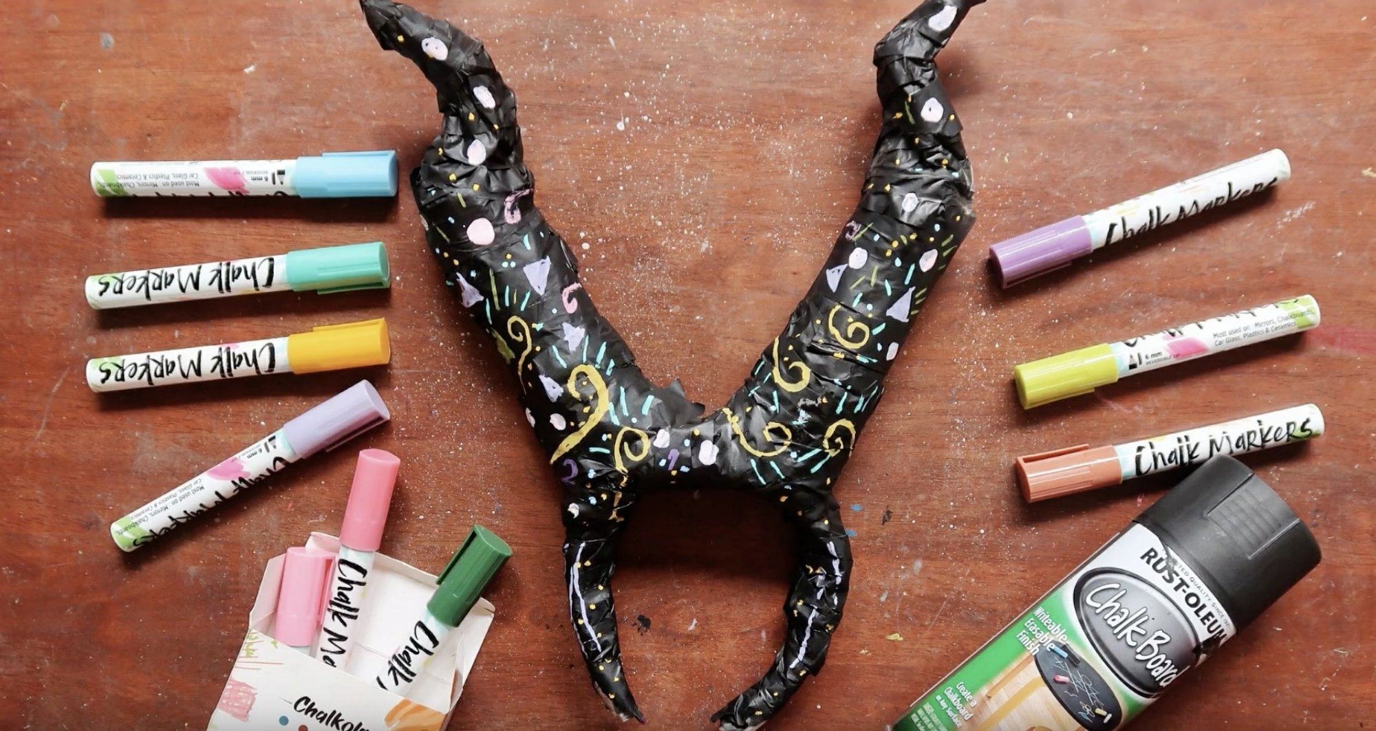 How to Make a DIY Maleficent Horns for Halloween 2019 | Chalkola Art Supply