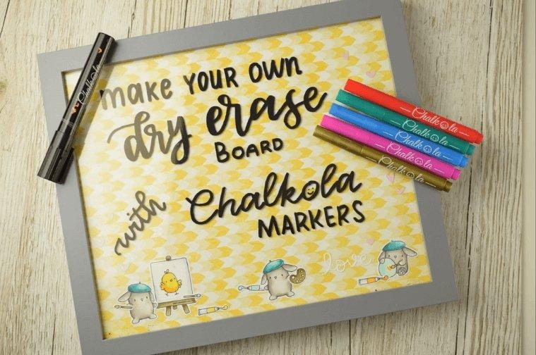 Making a Dry Erase Board for Chalkola Chalk Markers | Chalkola Art Supply