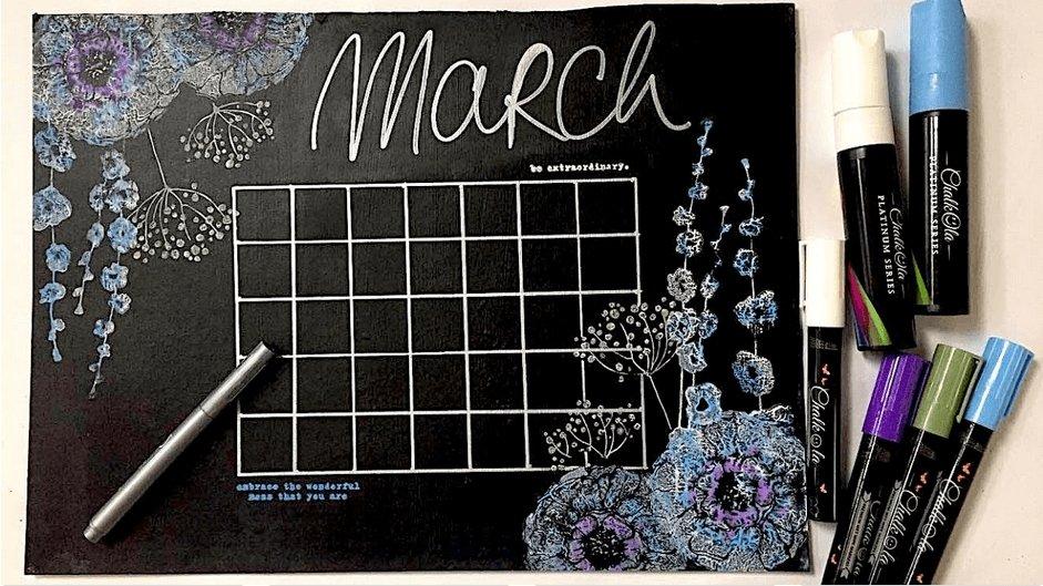 Making an Erasable Calendar with Chalkola Chalk Markers | Chalkola Art Supply