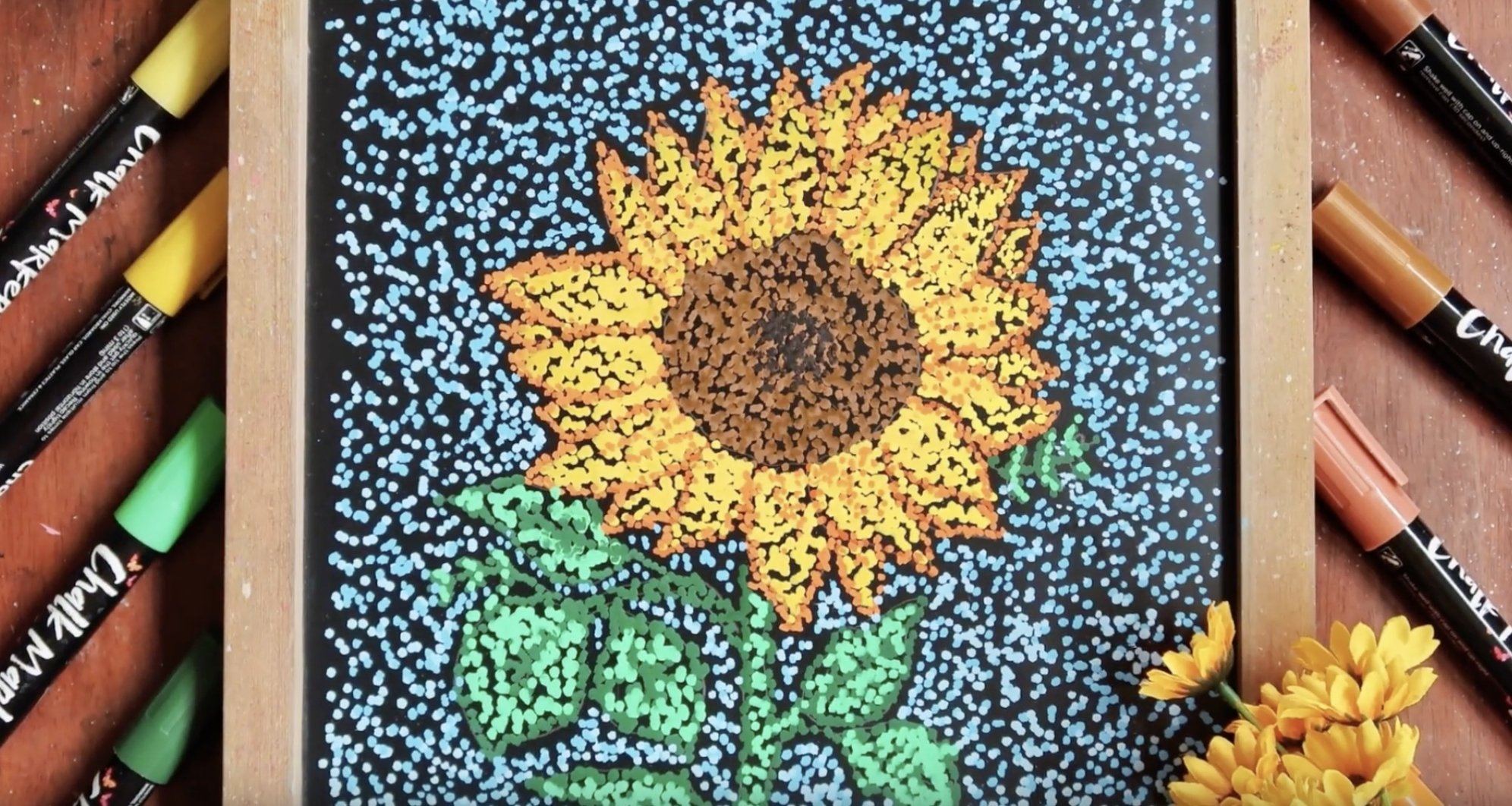 Stippling Paint Technique with Chalk Markers | Chalkola Art Supply