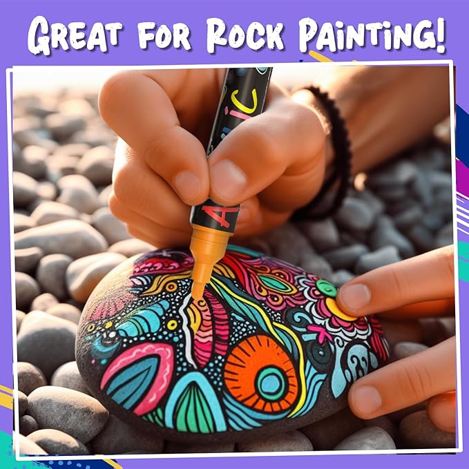 20 Dual Tip Acrylic Paint Markers