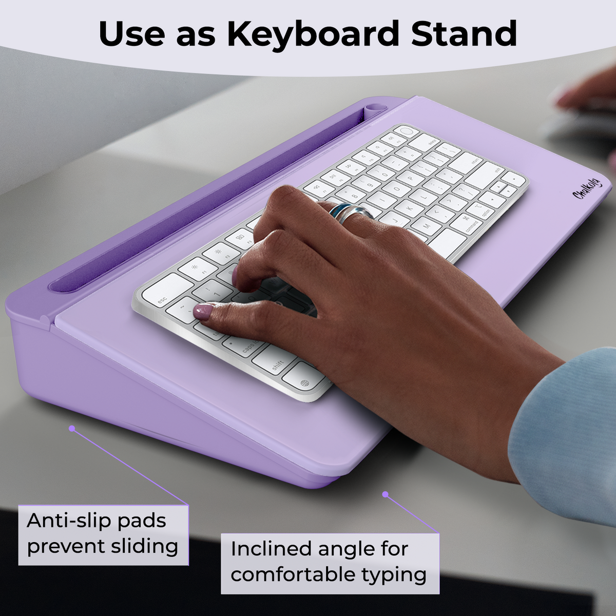 Chalkola Glass Desktop Whiteboard with Storage