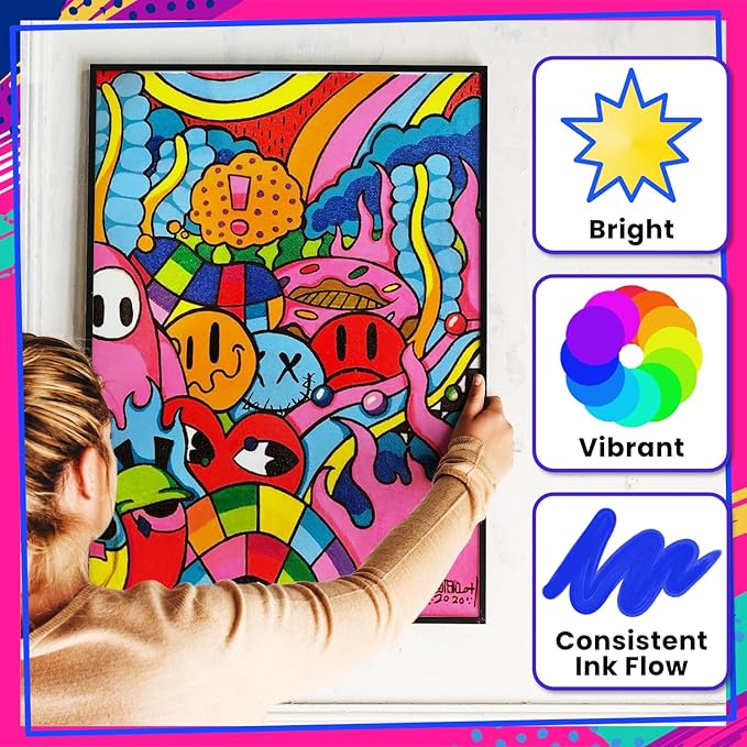 20 Dual Tip Acrylic Paint Markers