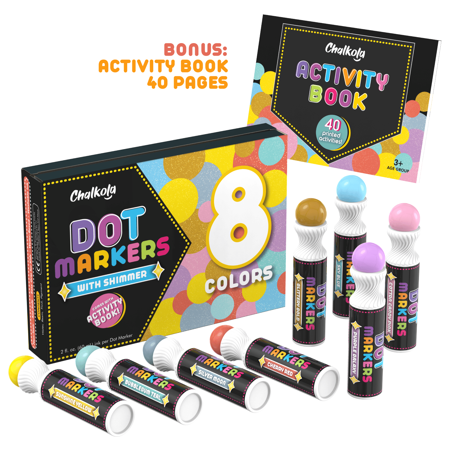 Shimmer Washable Dot Markers by Creatology™