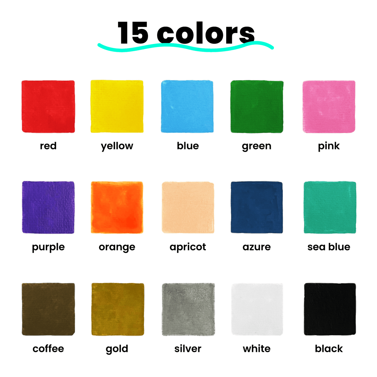 10 Chalk Markers (Gold+Silver) + 15 Acrylic Markers 