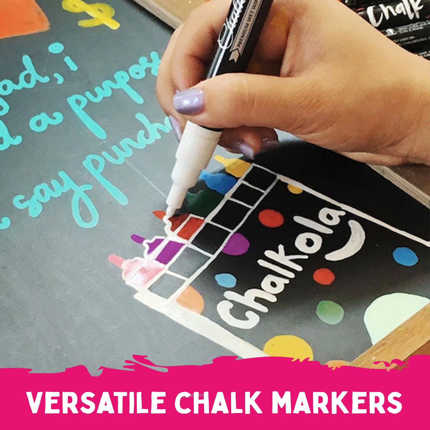 20 Chalk Markers + 20 Acrylic Markers Bundle - Chalkola Art Supply