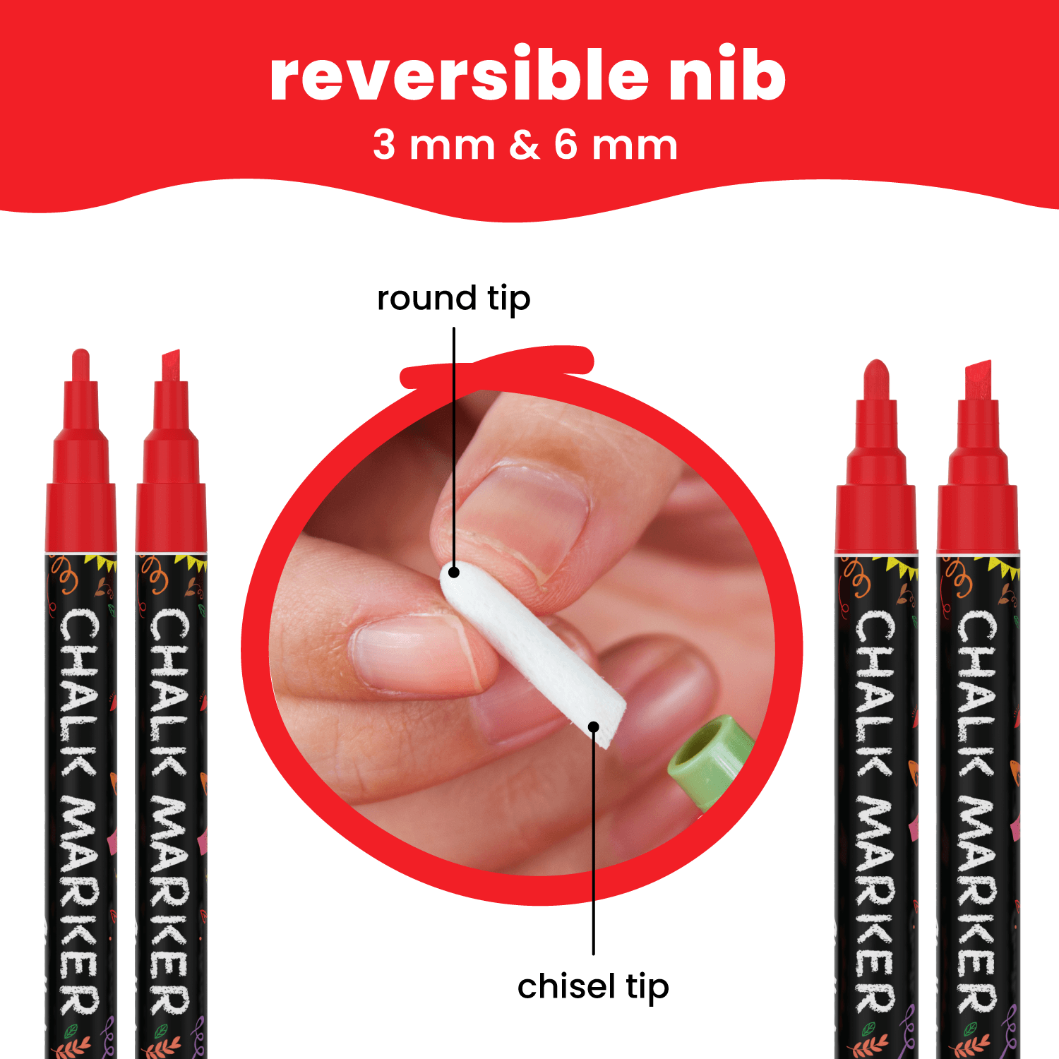 Correction Pen w/ Reversible Tip