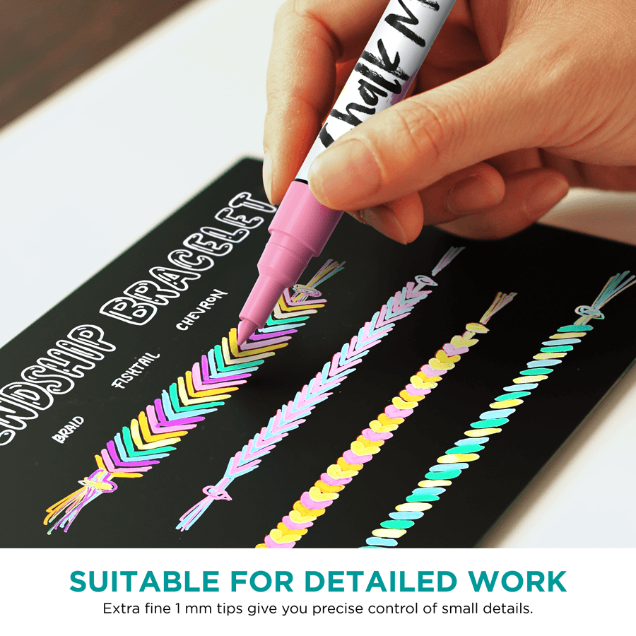 Vintage Color Liquid Chalk Markers - Pack of 10 