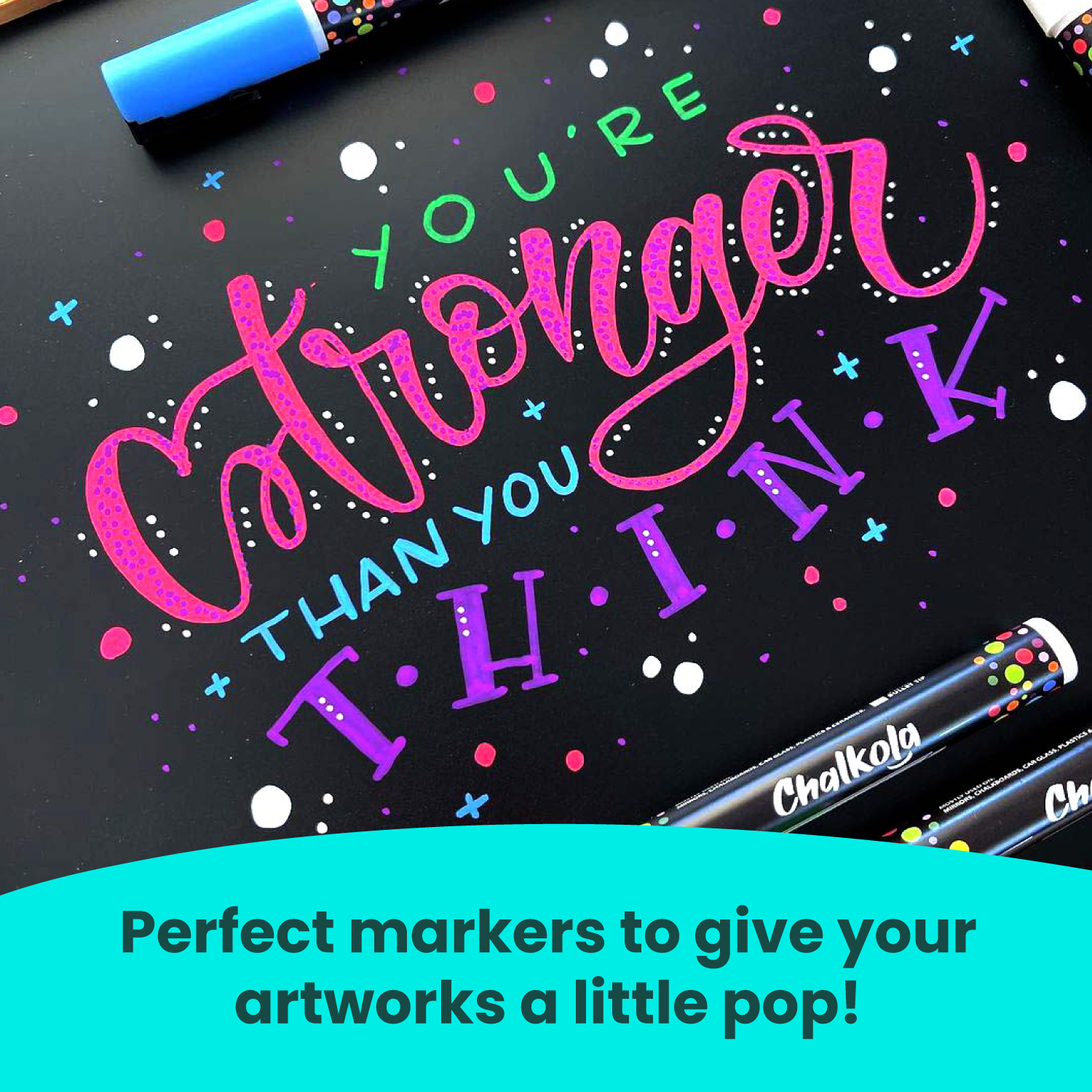 Chalk Markers by Mila Markers, Pack of 11 + A Chalkboard + Christmas Drawing Stencils + 16 Labels, Premium Liquid Chalkboard Neon Pens, Including Gold