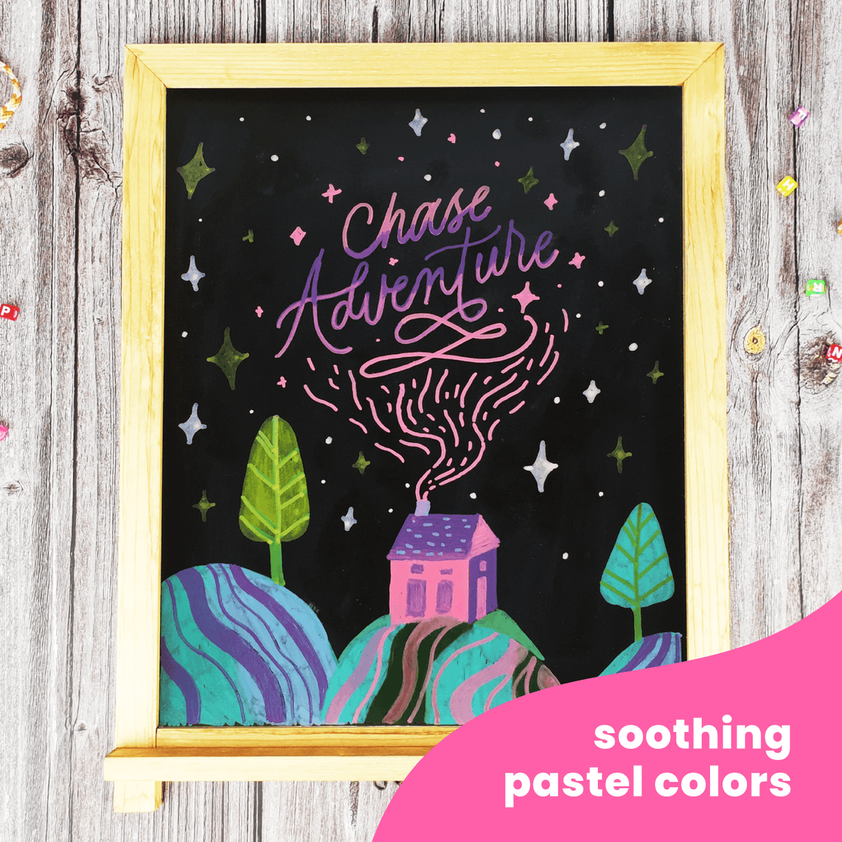 Vintage Colors Chalk Markers - Pack of 20 Pens 