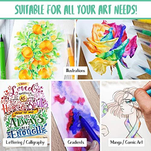How to Use Watercolor Brush Pens - Chalkola - Chalkola Art Supply