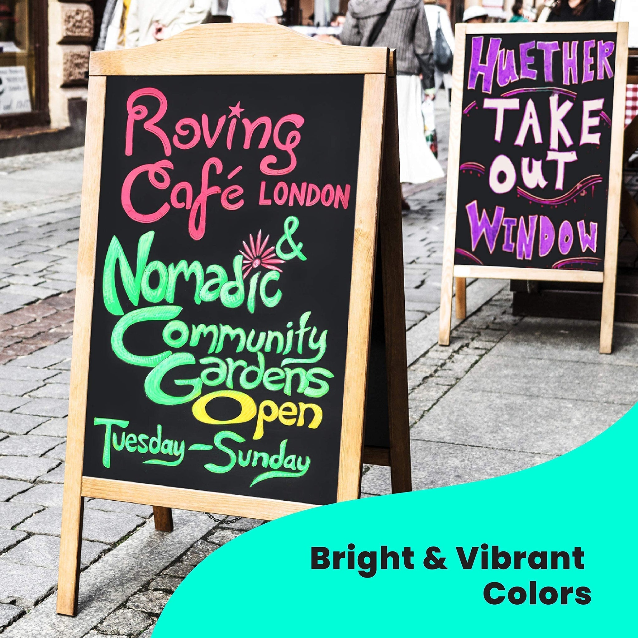 ARTISTRO 8 Colored Jumbo Chalk Markers - 15mm Neon Erasable Window Mar –  WoodArtSupply
