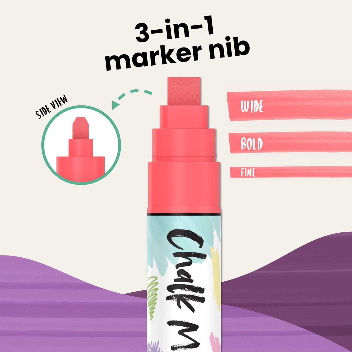 Vintage Color Liquid Chalk Markers - Pack of 10