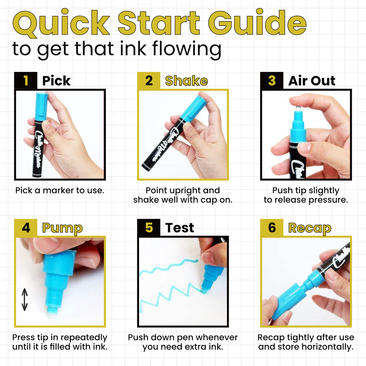 Window Chalk Markers | Pack of 2-15mm Jumbo Nib