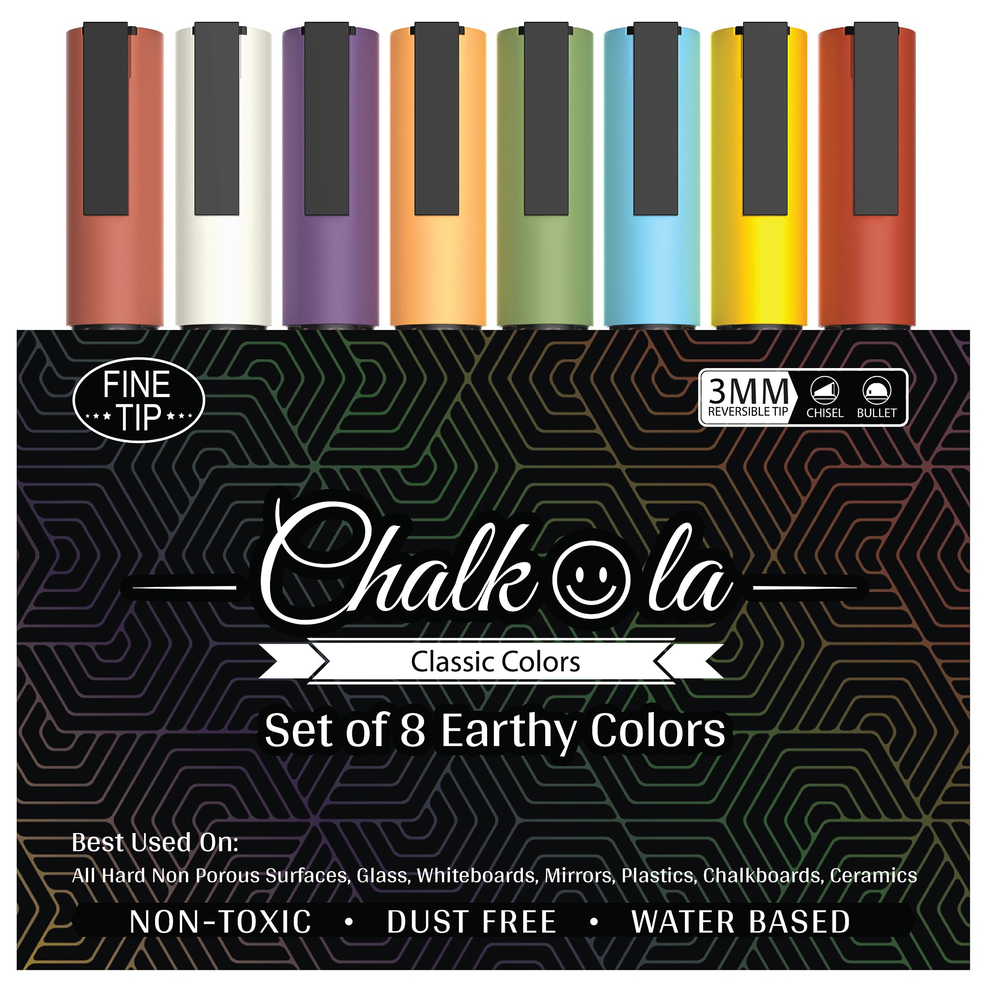 Versachalk Metallic Liquid Chalk Markers 3mm Fine Tip