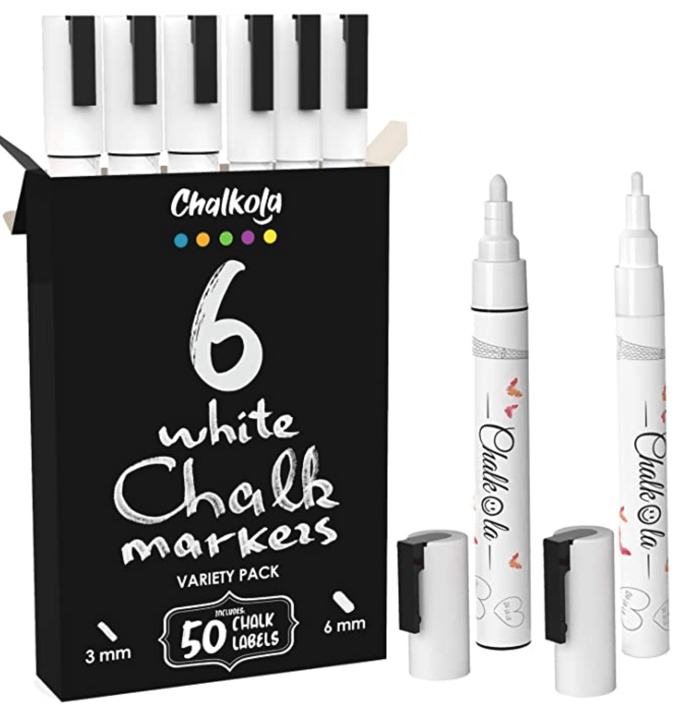 Bold Chalk Markers - Dry Erase Marker Pens - Liquid Chalk Markers