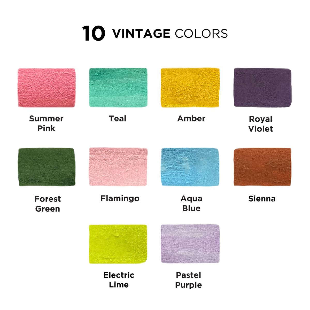 Vintage Color Liquid Chalk Markers - Pack of 10