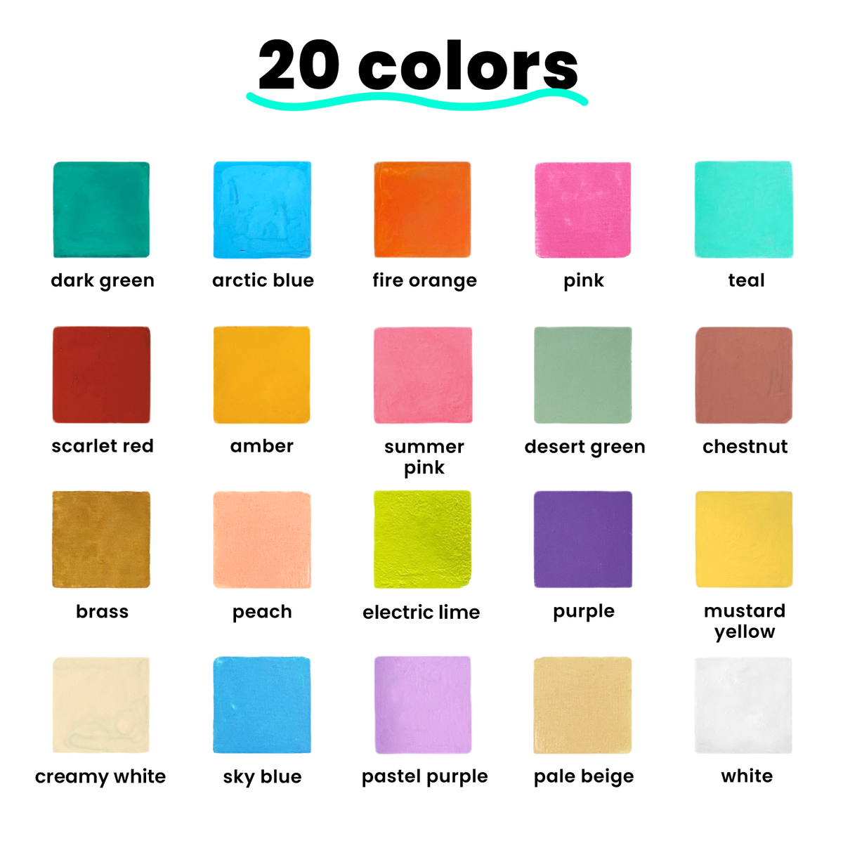 Vintage Colors Chalk Markers - Pack of 20 Pens