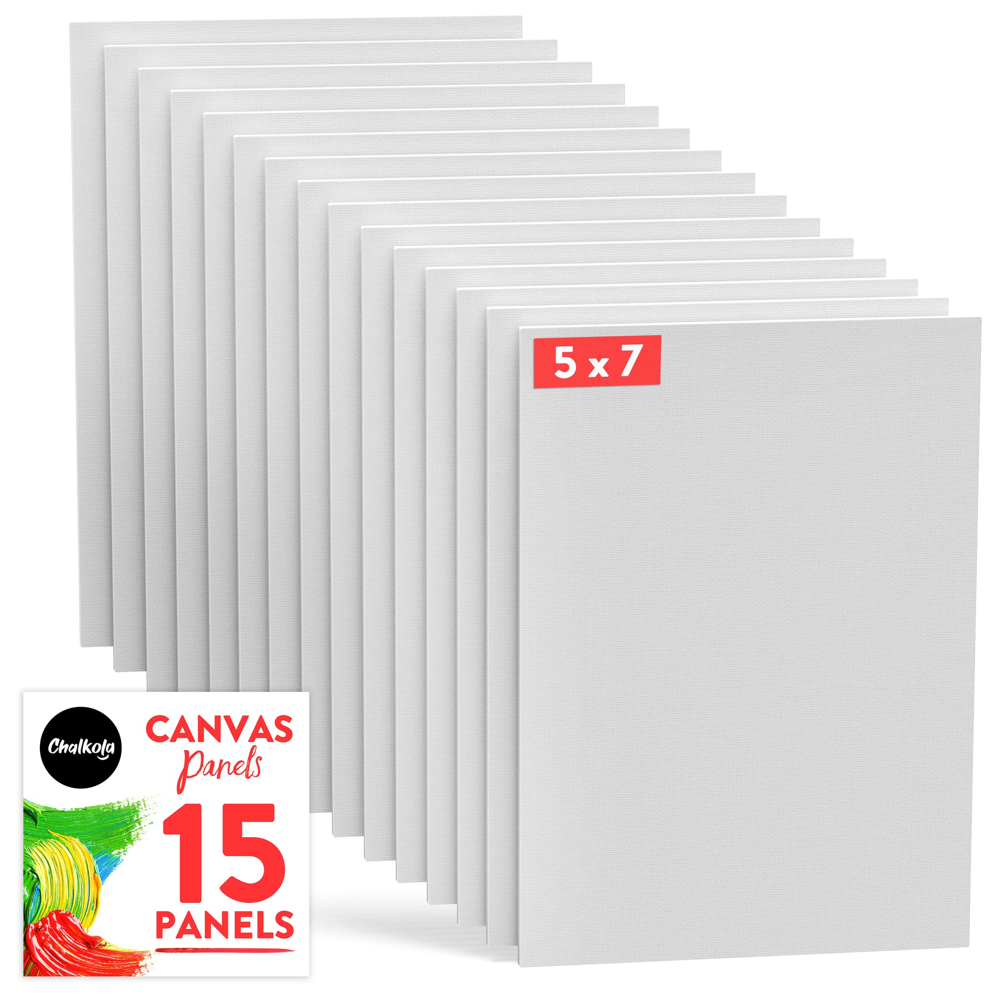 Painting Canvas Panels Variety Pack (20 Pack) - Chalkola Art Supply