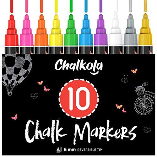 10 Dot Markers + 10 Chalk Markers (Gold+Silver) 